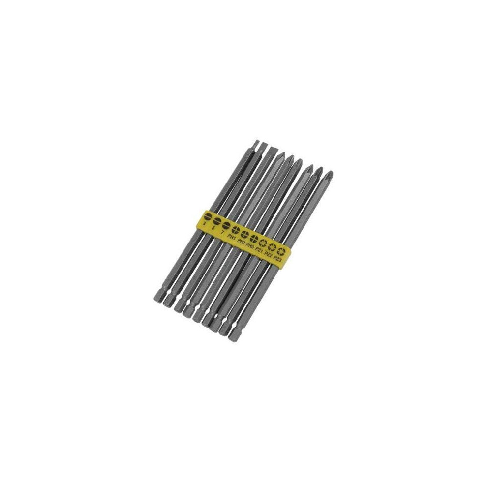 9PCS EXTRA LONG POWER BITS SET