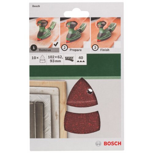 Bosch Bosch 2609256A61 Sanding Sheet Set for MultiSanders 10Piece 1