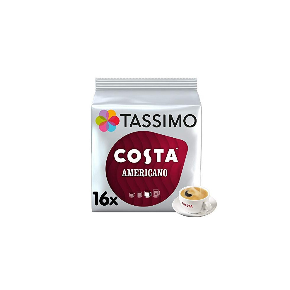 Tassimo Costa Americano Coffee Pods X16 Pack Of 5 Total 80 Drinks