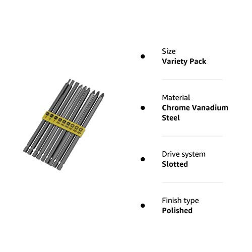 Neilsen 9PCS EXTRA LONG POWER BITS SET 2