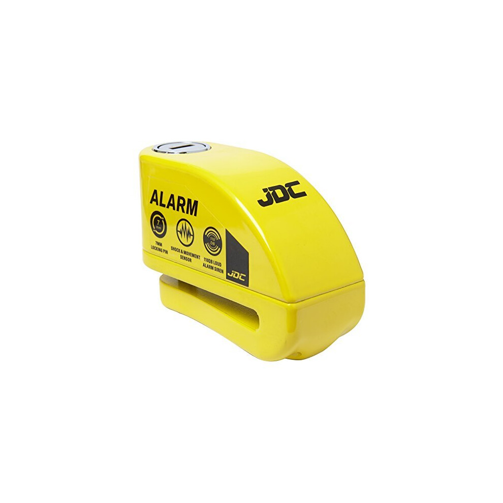 Motorcycle Motorbike Disc Lock Alarm Jaws Yellow 5060236061799