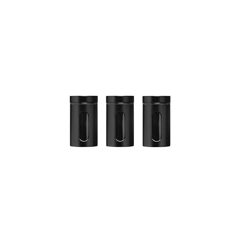 Housewares Storage Canisters Black Set of 3