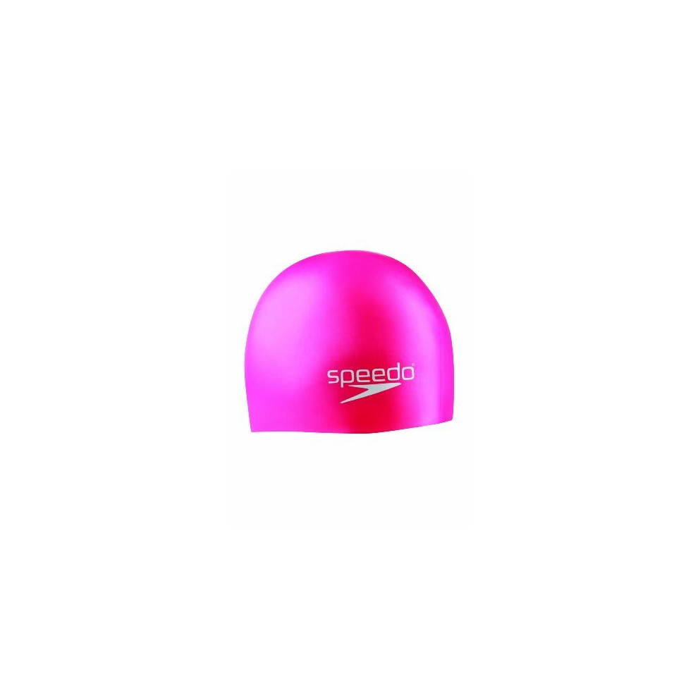 Speedo Unisexyouth Swim Cap Silicone Junior One Size Pink