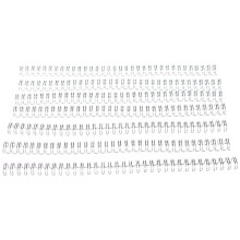 Wire Binding Combs 10mm silver 31 34 loops A4 100 pcs PW09501