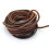 LolliBeads (TM) 3mm Πλατύ Γνήσιο Δέρμα Σχοινί Στριφτού Σκούρο Καφέ Espresso (5 Γιάρδες) 1