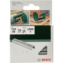 Bosch 2609255827 16mm Type 55 Narrow Crown Staples 1000 Staples