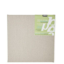 Châssis 3D - Pebeo - 30 x 30 cm - Lin natural - Pronto a usar - Decoração de parede