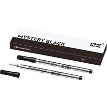 Rollerball Refills F Mystery Black 105162 Refill Cartridge with a Fine Nib for Rollerball Pens 2 x Black Pen Refills