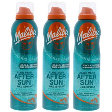 3 x Malibu Continuous Spray Aloe Vera Aftersun Gel Spray 175ml
