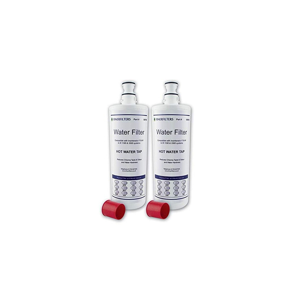 FF40 Water Filter Cartridge Compatible with InSinkErator F701R Hard Water Filter to fit Neo Tank Systems with A1 or A3 Head 2 Pack