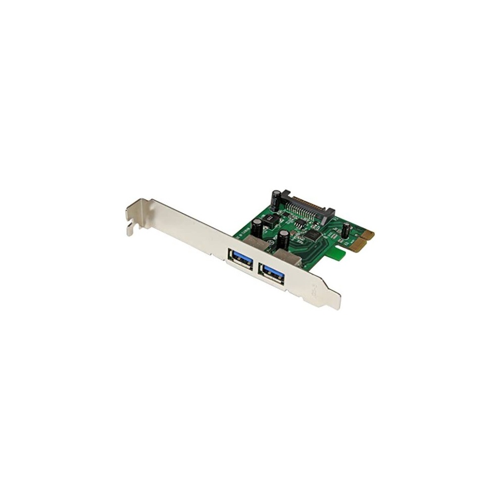 Startech.com Pexusb3s24 2 Port Pci Express Pcie Superspeed Usb 30 Card Adapter With Uasp Sata Power Dual Port Usb 3 Pcie Controller