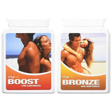 Ultimate Tanning Pack Both Bronze Boost 200 Sun Tan Tablets Safe Natural Tanning Supplement Worldclass Tanning Pills