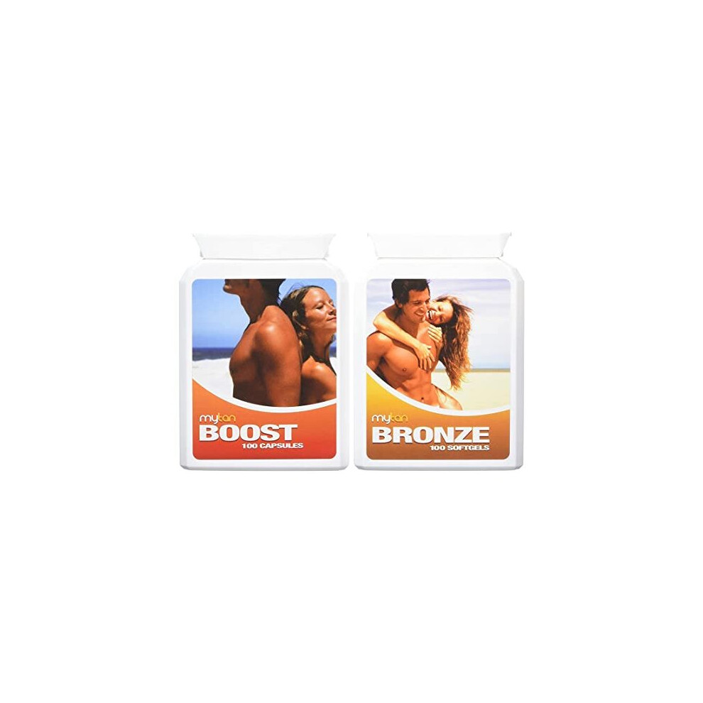 Ultimate Tanning Pack Both Bronze Boost 200 Sun Tan Tablets Safe Natural Tanning Supplement Worldclass Tanning Pills