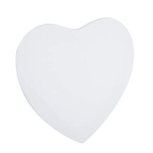 12232 Heart Shaped Stretcher Frame 30 x 30 x 15 cm Heavy Duty Cloth 100 Cotton Stapled Back for Oil Acrylic Painting and Stencil Technique White 30 x