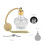 Vintage Glass Empty Refillable Perfume Bottle with Spray AtomizerGlass Perfume Bottle Home Table Decor 5
