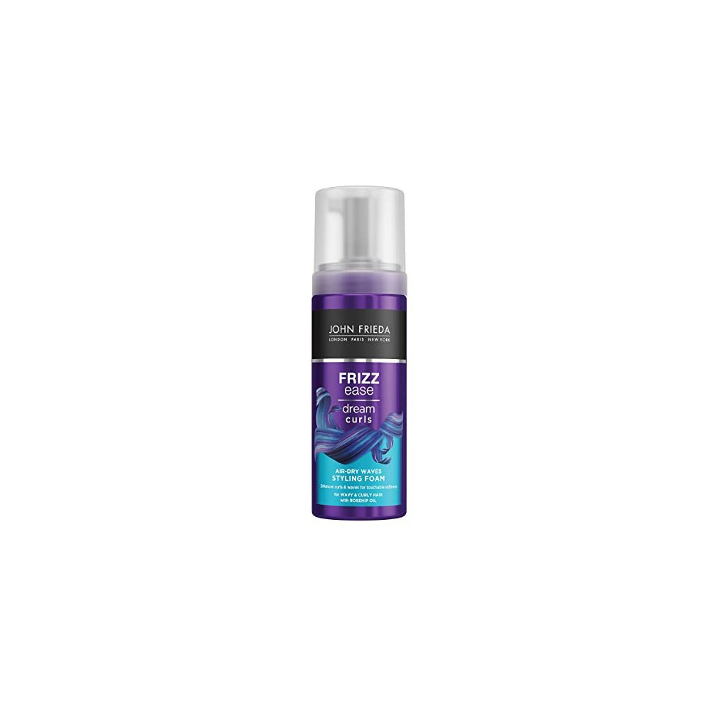 Frizz Ease Dream Curls Air Dry Waves Styling Foam 150 ml for Naturally Wavy Hair