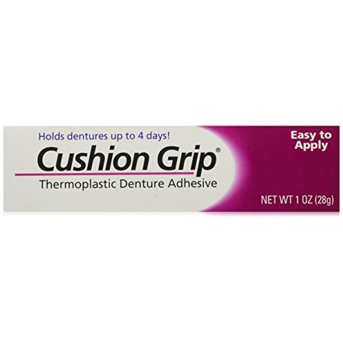 Cushion Grip Thermoplastic Denture Adhesive 1 oz Pack of 2