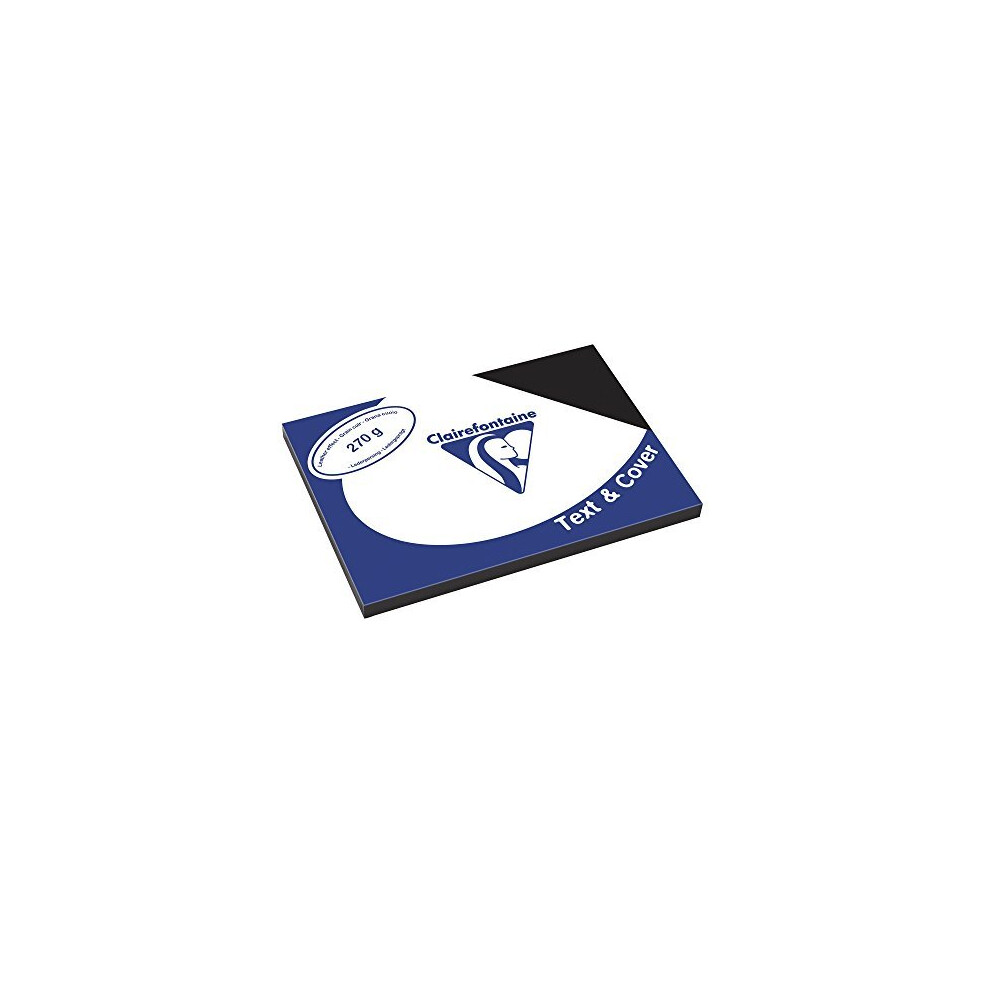 Photos - Other Office Equipment Clairefontaine Covers Backs Paperboard with leatherstyle texture DIN A3 270 g m Pack of 100 Black 