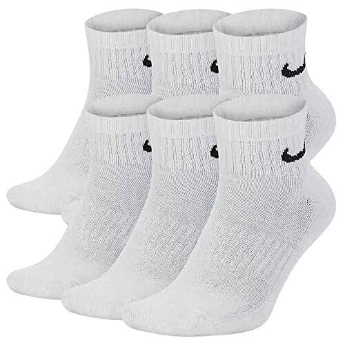 Nike SX7669 Everyday Cushioned Socks mens whiteblack M