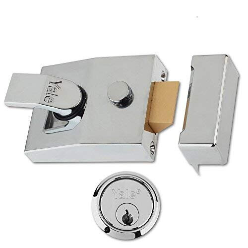 Yale P89SCSC60 Deadlocking Nightlatch High Security with Automatic Deadlock Chrome Finish 60 mm Backset 2