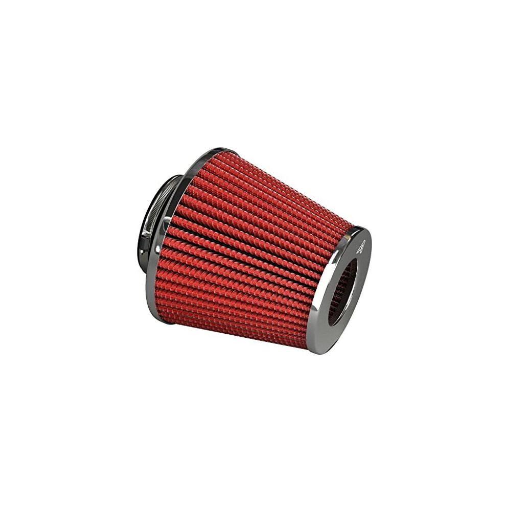 Autosiliconehoses.com Red Performance Air Induction Filter Twin Cone Autosiliconehoses