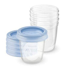 Avent Reusable Breast Milk Storage Cups 5 x 180 ml