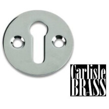 Victorian Keyhole Escutcheon Cover 32mm Polished Chrome