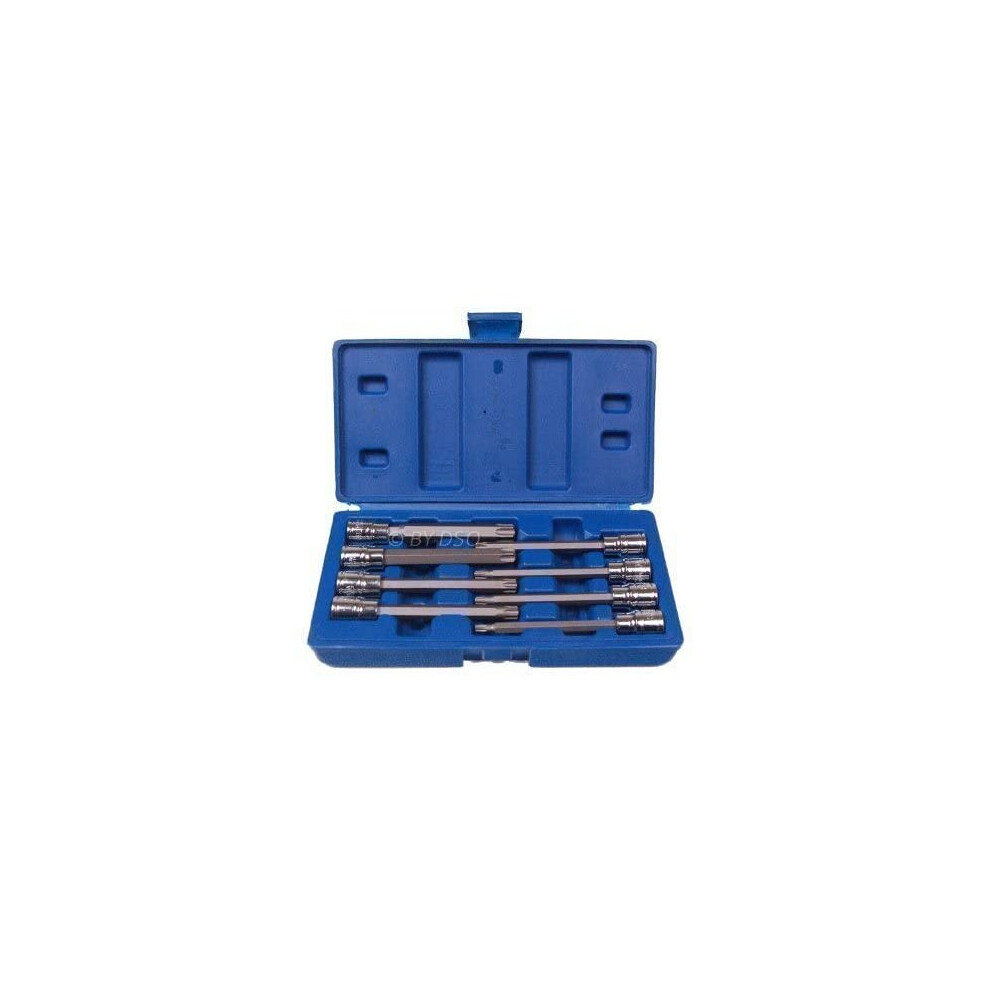 Us Pro Bergen 8Pc 38 Dr 110Mm Long Torx Bit Socket Set T25 T60 723980254460