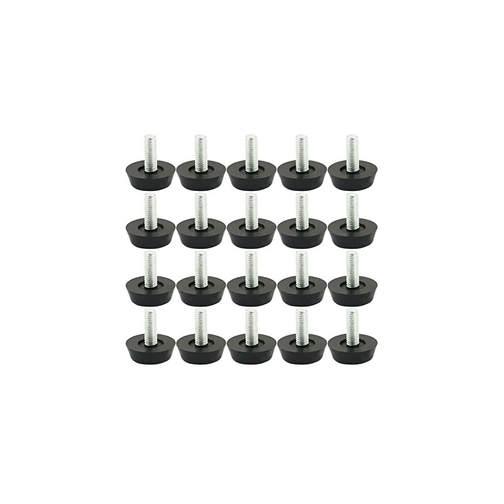 Screw On Furniture Glide Leveling Foot Adjuster 22Mmxm6x20mm 20 Pcs 702105450840