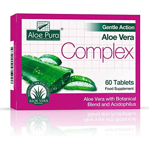 Aloe Pura Gentle Action Aloe Vera Complex 60 Tablets Pack of 3