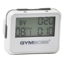 Temporizador y cronómetro Gymboss - Blanco/Gris