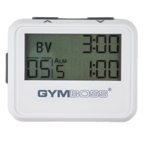 Gymboss Interval Timer a Stopky - Bílá/Sivá 1