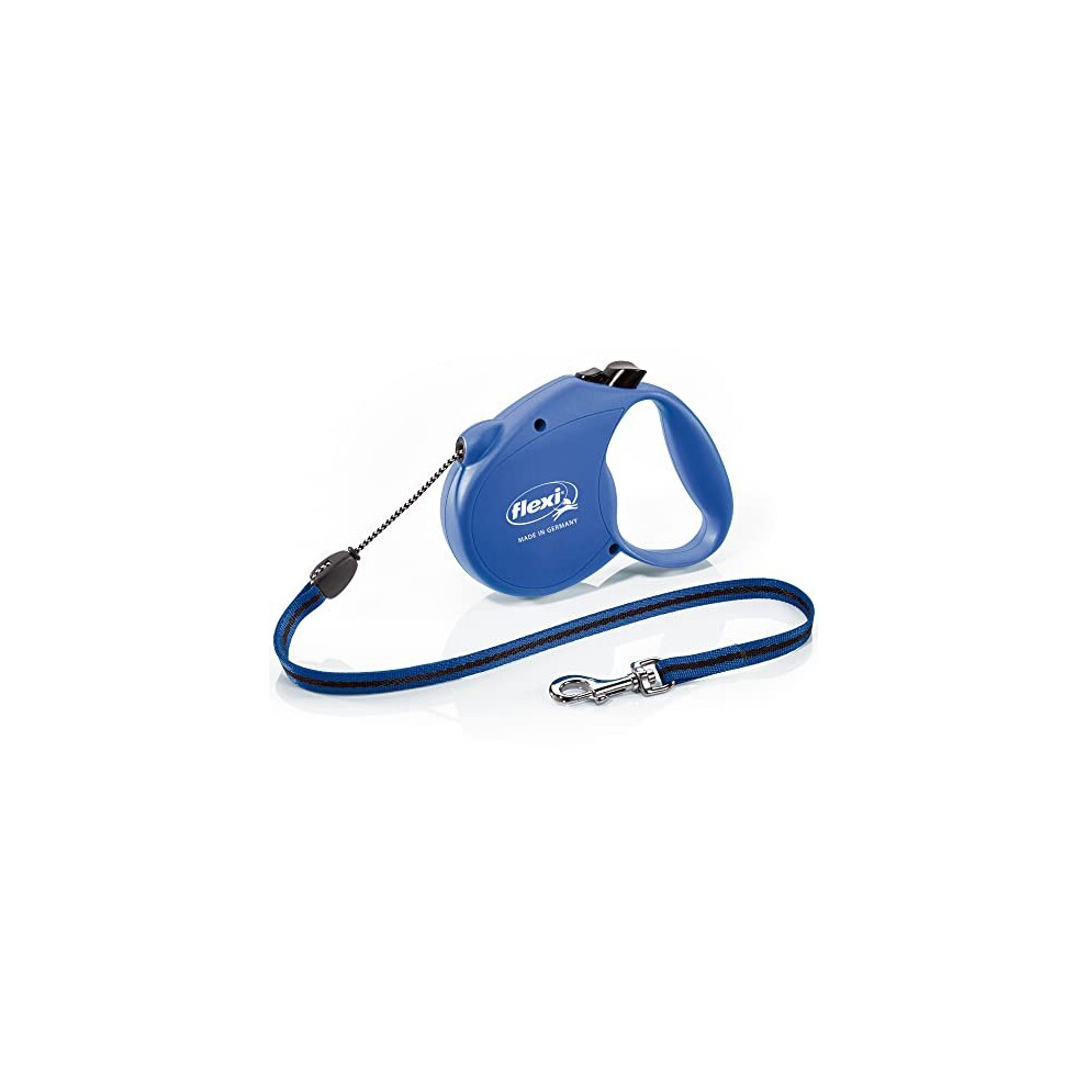 Basic Standard Cord Blue Medium 5m Retractable Dog LeashLead for dogs up to 20kgs44lbs