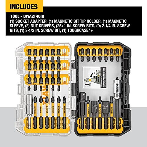 DeWalt DWA2T40IR Impact Ready FlexTorq Screw Driving Set 40Piece 1