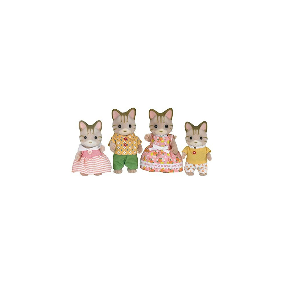 Sylvanian Families Striped Cat Family