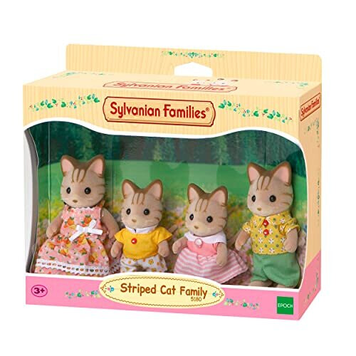 Sylvanian Families Striped Cat Family 1