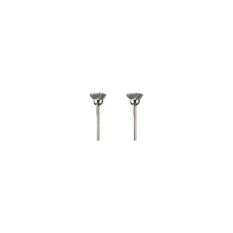 442 Carbon Steel Brush Accessory Set 2 Brushes 13 mm for Cleaning and Removing Rust of Metal Materials