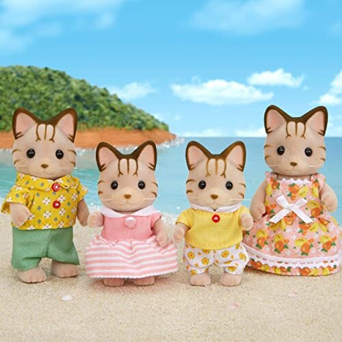 Sylvanian Families Striped Cat Family 2