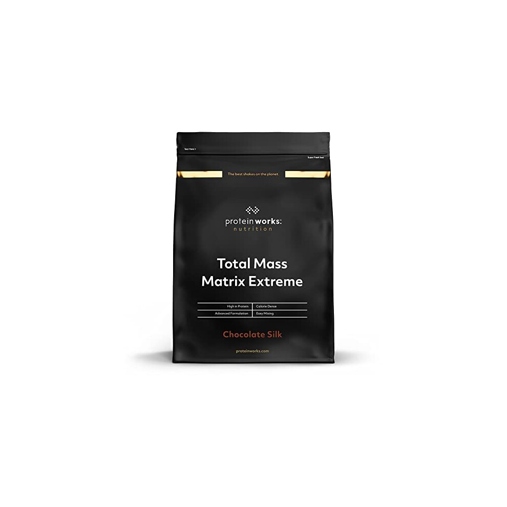 Protein Works Total Mass Matrix Extreme Mass Gainer High Calorie Protein Powder Mass Building Protein Shake Weight Gainer Protein Powder 10 Servings Chocolate Silk - Image 3
