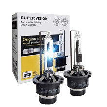 SOCALLED 2x D2R HID Bulbs 35W AC Factory Xenon HID Headlight Direct Replacement 6000K Crystal White