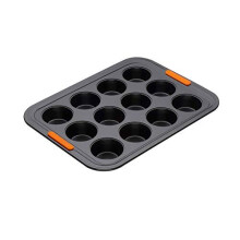 NonStick Carbon Steel Bakeware 12 Cup Mini Muffin Tray Black 30 cm 94101300000000