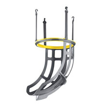 KickOut Basketball Return Chute Attach to Basketball Hoop Shooting Practice Aid Quick Set Up Silver