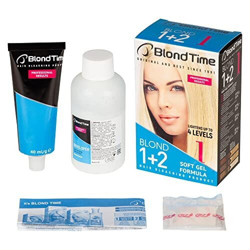 BLOND TIME 1 Hårblegningsmiddel op til 4 toner - Blond 1+2 120 ml 1