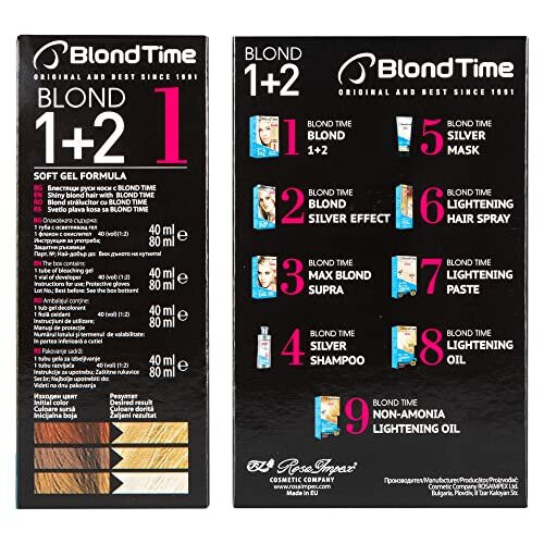 BLOND TIME 1 Hårblegningsmiddel op til 4 toner - Blond 1+2 120 ml 2