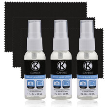 Lens and Screen Cleaning Kit 3x cleaning spray 3x microfiber cloth Perfect to clean the lens of your DSLR and compatible with your GoPro camera