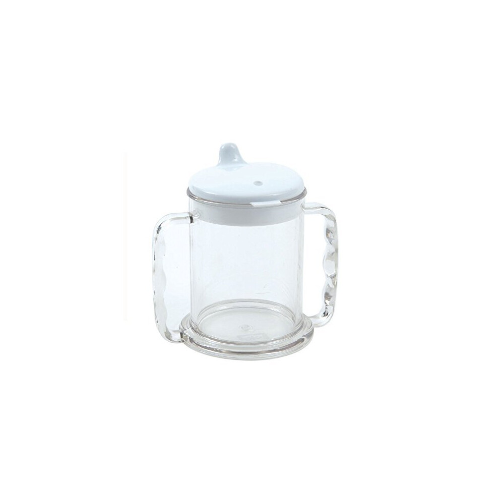 Nrs Healthcare Wide Base Two Handled Mug With Lid