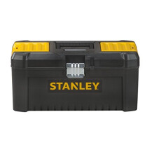 STST175518 Essential 16 Toolbox with Metal latches BlackYellow Inch