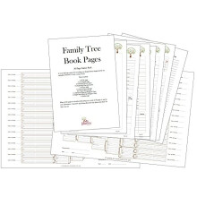 Family Tree Book Page Starter Pack White