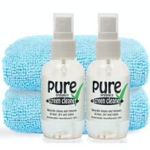 All Natural SCREEN CLEANER KIT by Ecopure 60ml x2 Contains only EcoFriendly ingredients Naturally removes all fingerprints marks and stains to leave