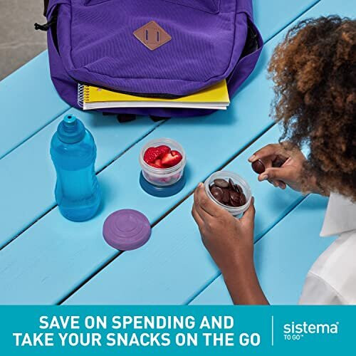 Sistema To Go Mini Bites Assorted Colours 130 ml Recyclable with TerraCycle 3 Count 1
